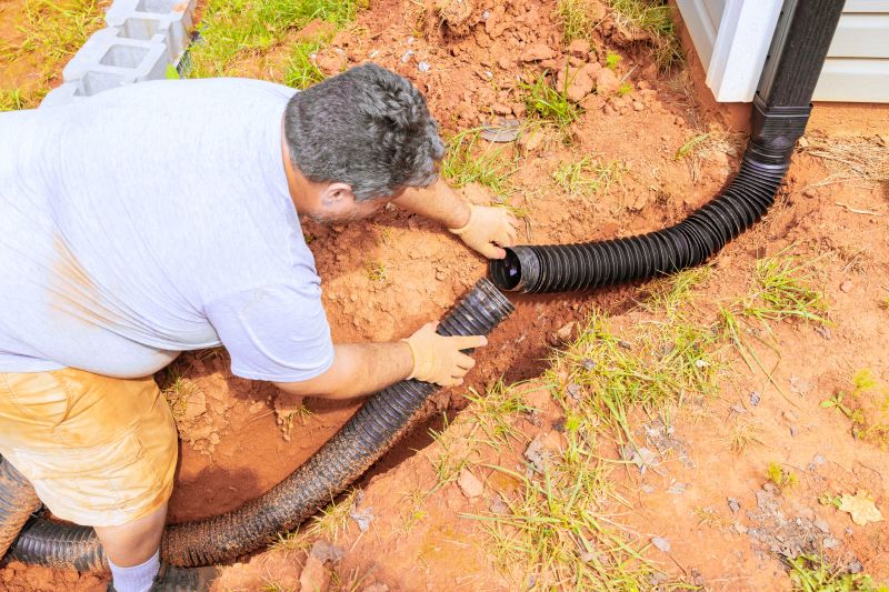 Service Locations for Outdoor Drainage Installation